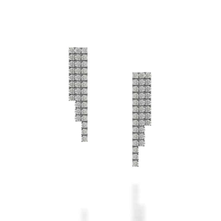 SILVER LONG DROP EARRINGS | SARRA JEWELLERY