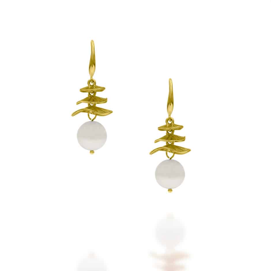 14K GOLD PEARL DROP EARRINGS | SARRA Jewellery