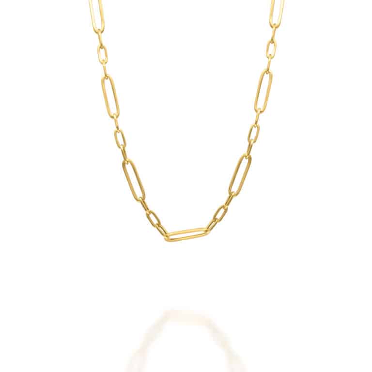 BOX CHAIN NECKLACE 14K GOLD | SARRA JEWELLERY