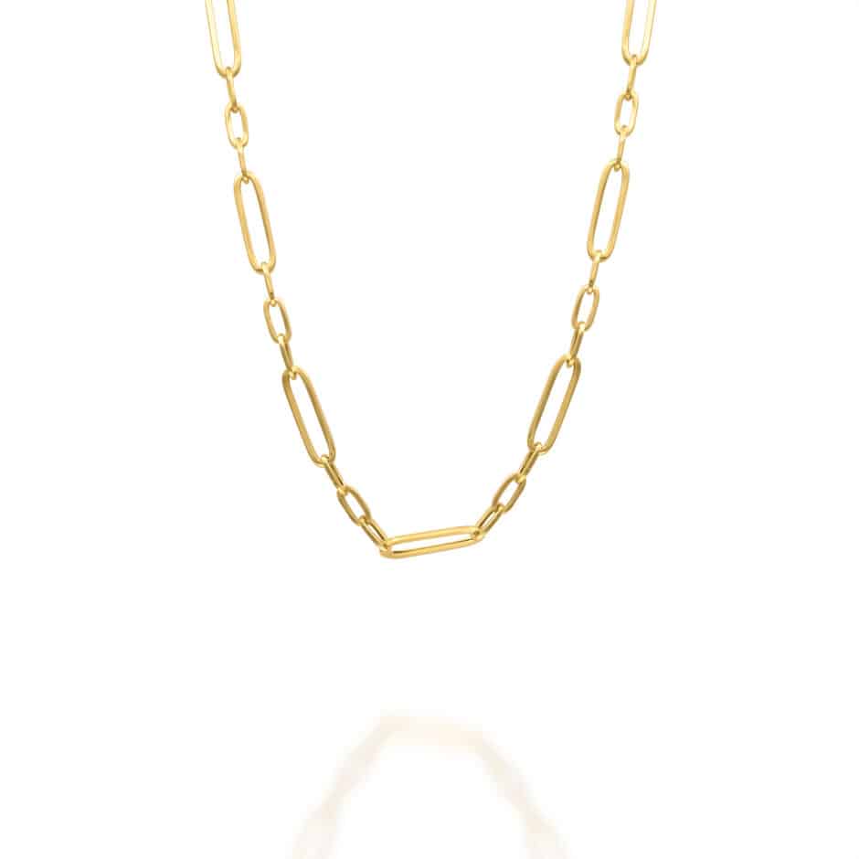 BOX CHAIN NECKLACE 14K GOLD | SARRA JEWELLERY