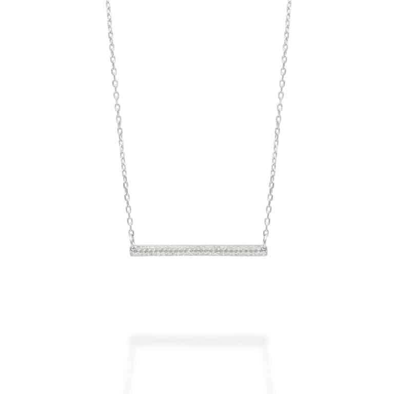 STERLING SILVER BAR NECKLACE | SARRA JEWELLERY