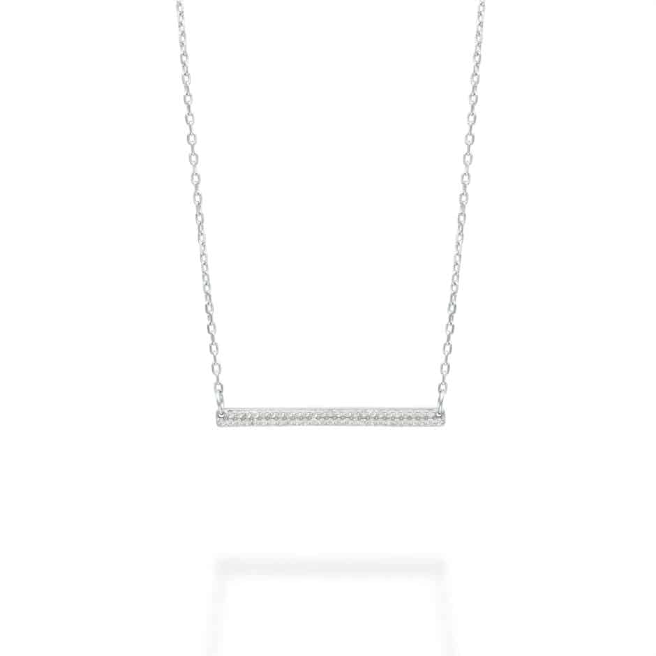 STERLING SILVER BAR NECKLACE | SARRA JEWELLERY