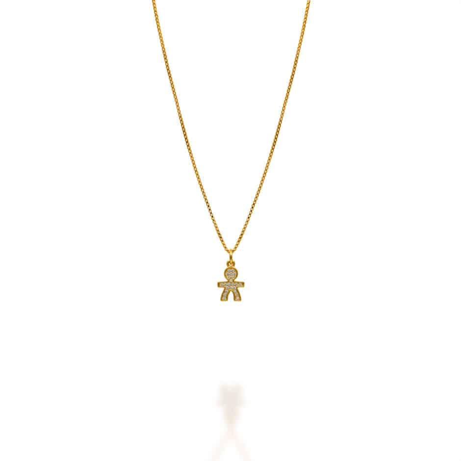 BABY BOY GOLD SMALL PENDANT | SARRA JEWELLERY